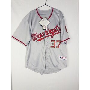 NWT‎ Majestic Stephen Strasburg #37 Washington Nationals MLB 2XL